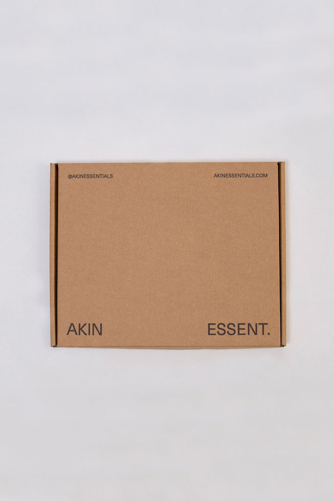 Akin Essentials Sustainable and eco-friendly men's underwear and briefs made of 100% organic cotton available in UK in Grey, comes with eco-friendly compostable and recyclable packaging, plastic free 